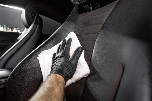 Cuir Microfibre blanche Moje Auto Detailer nouveauté | 40 cm x 40 cm