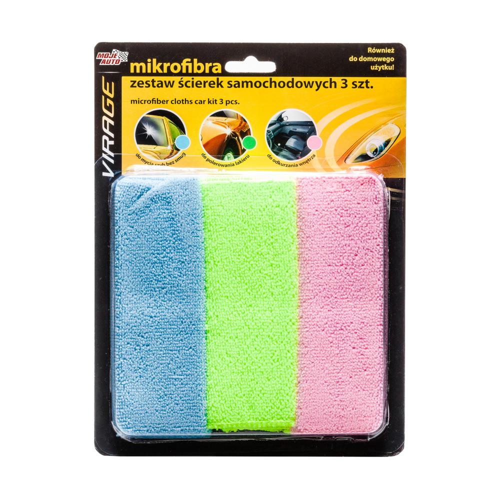 Moje Auto Ensemble de chiffons en microfibre Virage