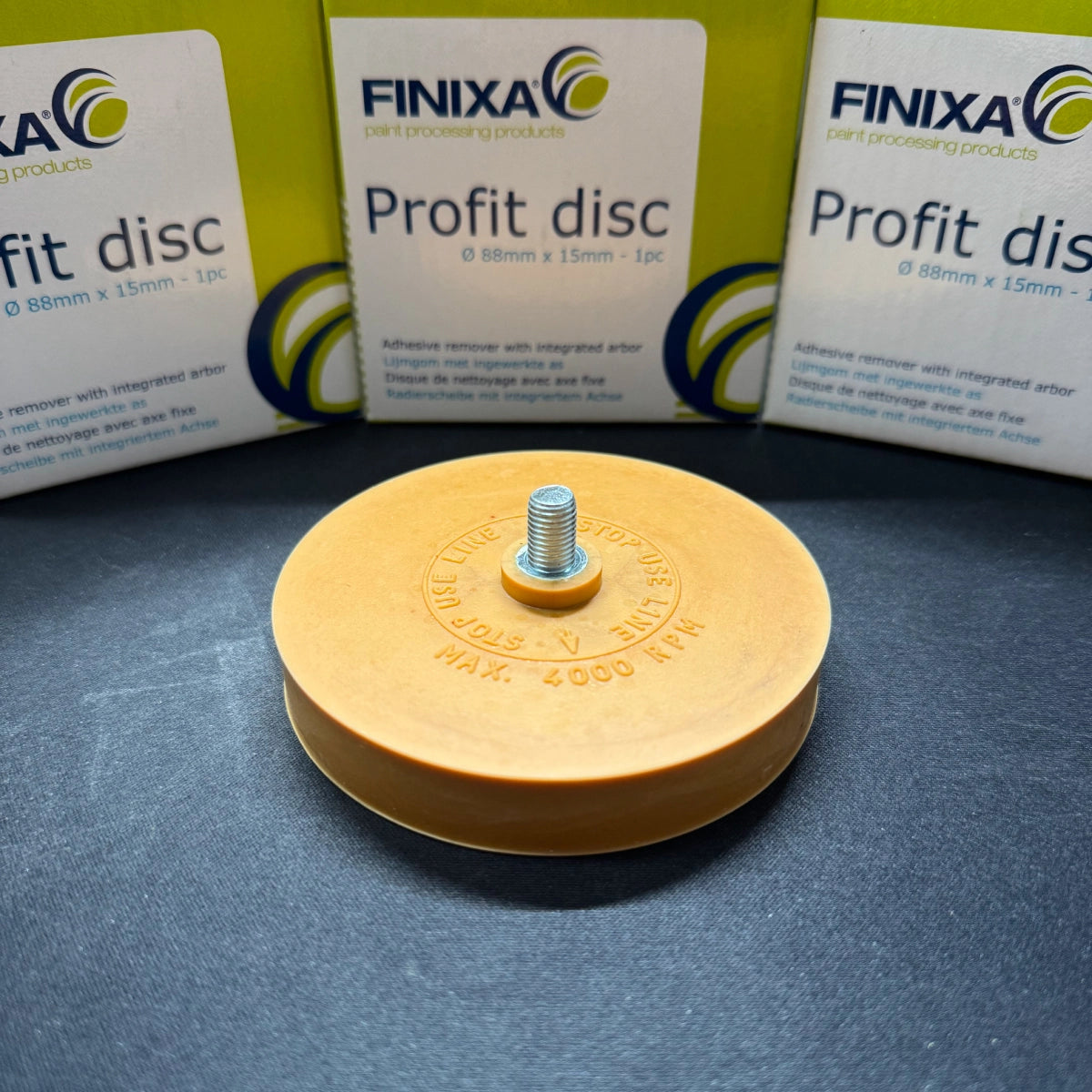FINIXA Gomme à colle - disque enlève colle carrosserie sans abîmer la peinture - Ø88 mm x 15 mm