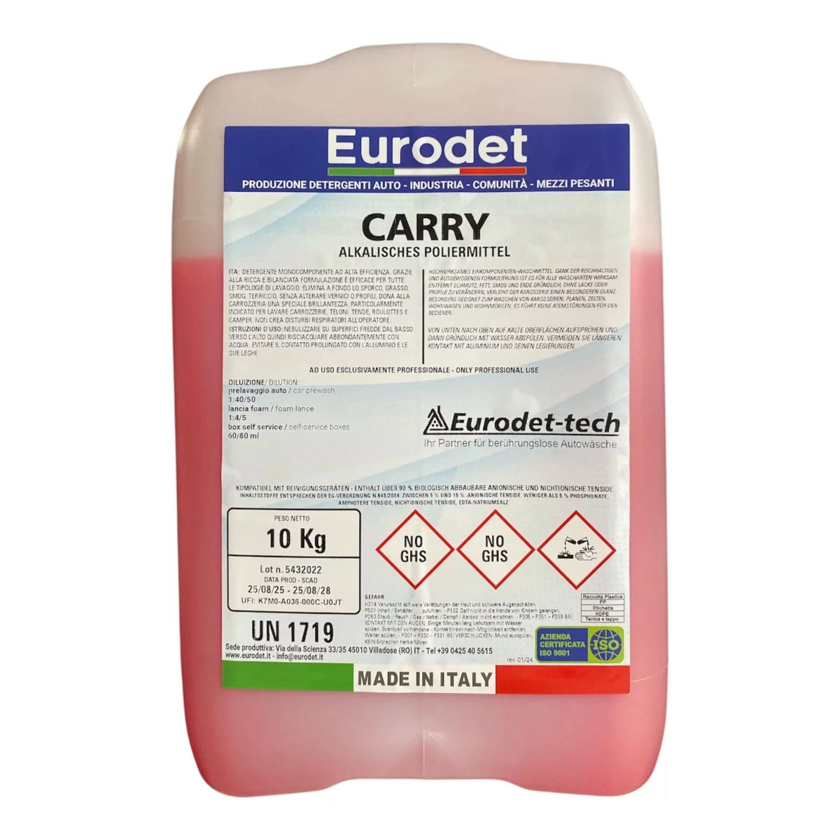 Shampoing Auto Moussant CARRY – Nettoyant Puissant pour lavage de voiture - 10L 🚗✨