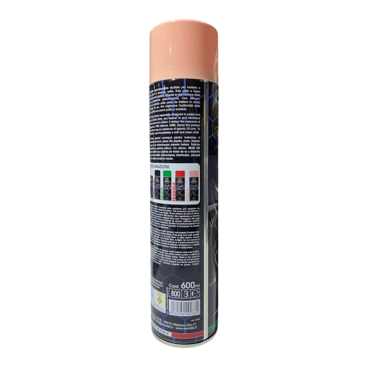 Spray d'entretien pour cockpit et plastiques intérieurs - Pesca (Pêche 🍑) 600ml