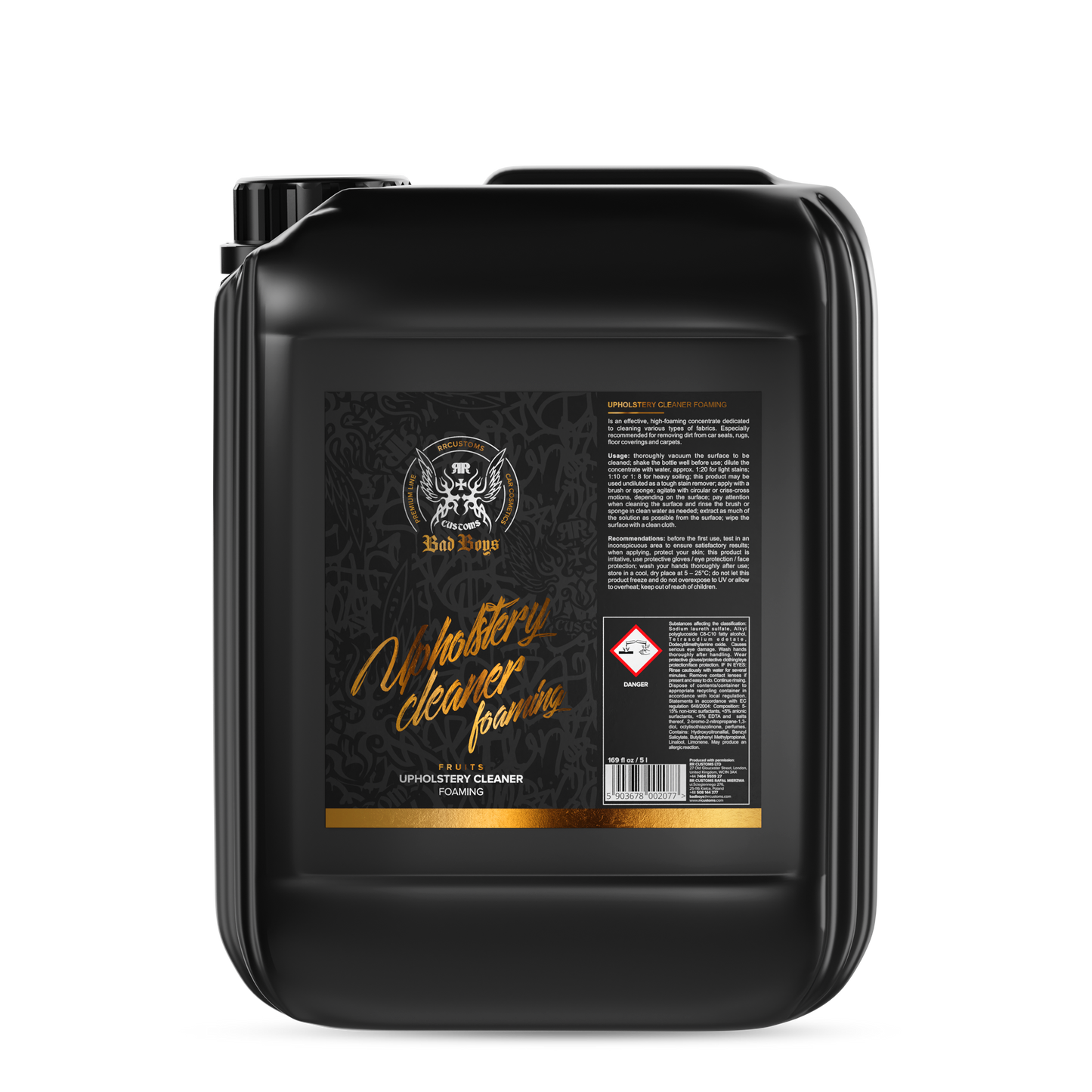 BadBoys Nettoyant textiles moussant 5L