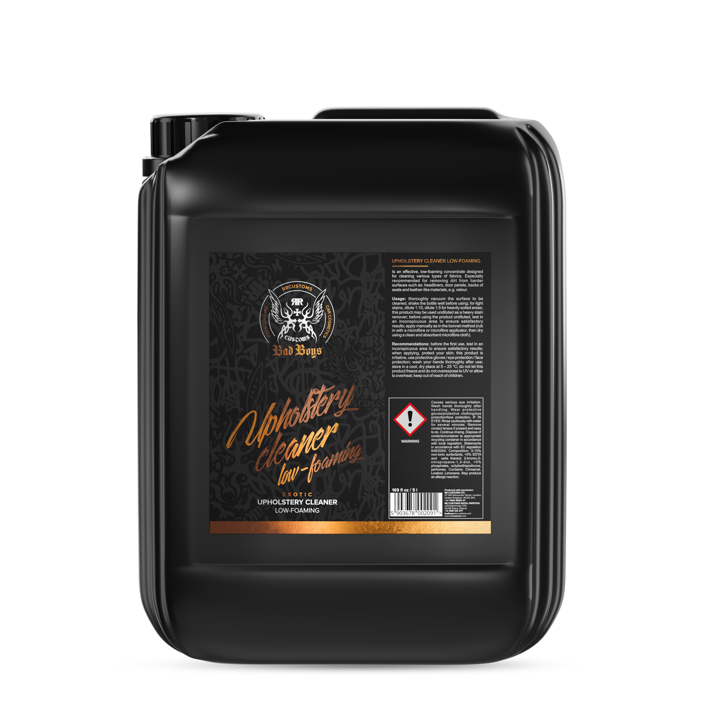 BadBoys Nettoyant textiles faible mousse 5L