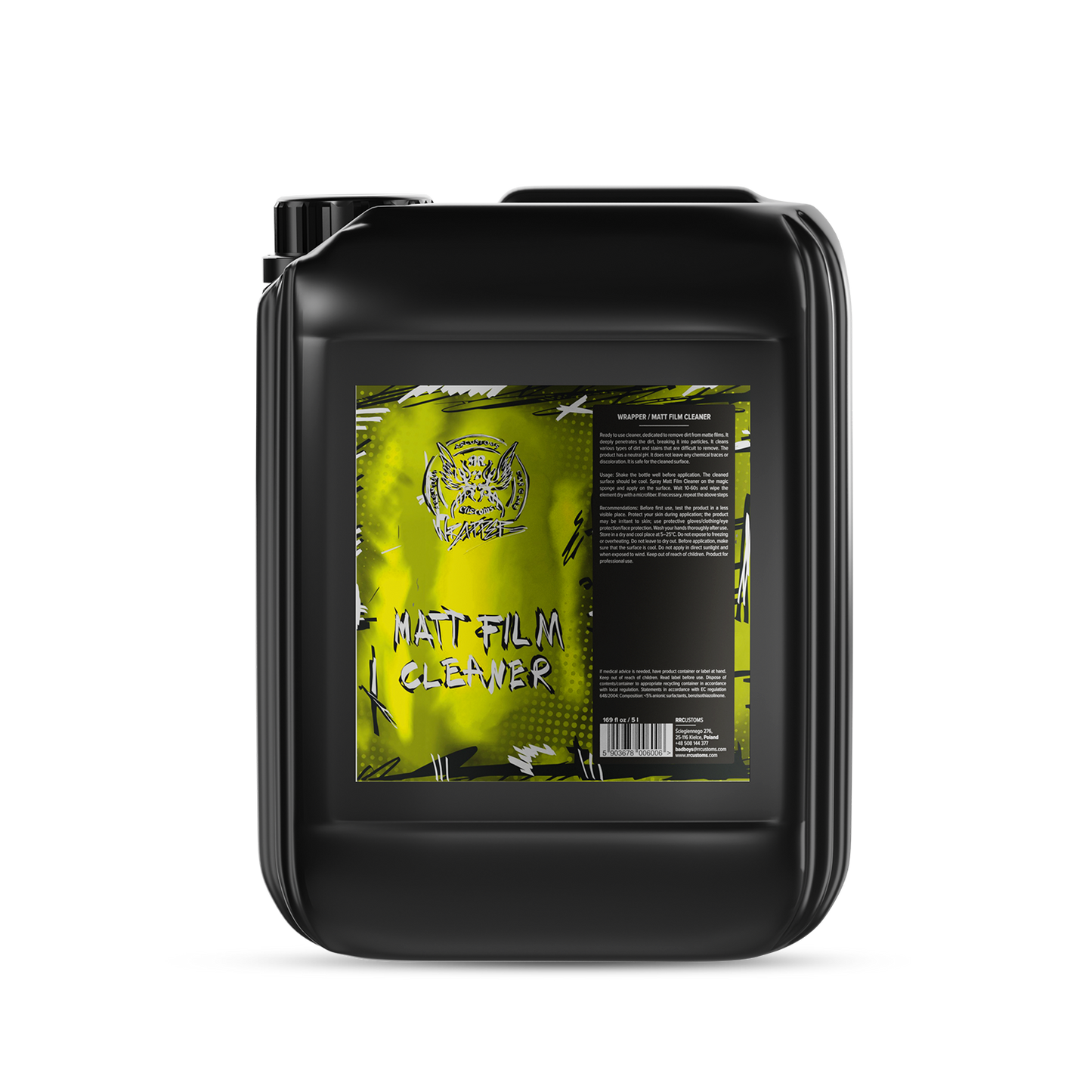 Wrapper nettoyant film mat 5L