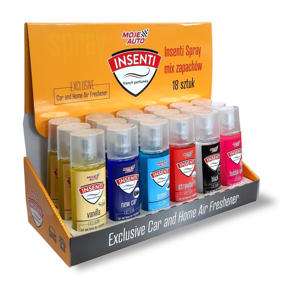 MA VOITURE - INSENTI Spray Mélange de Parfums - lot de 18 pcs. | 50 ml