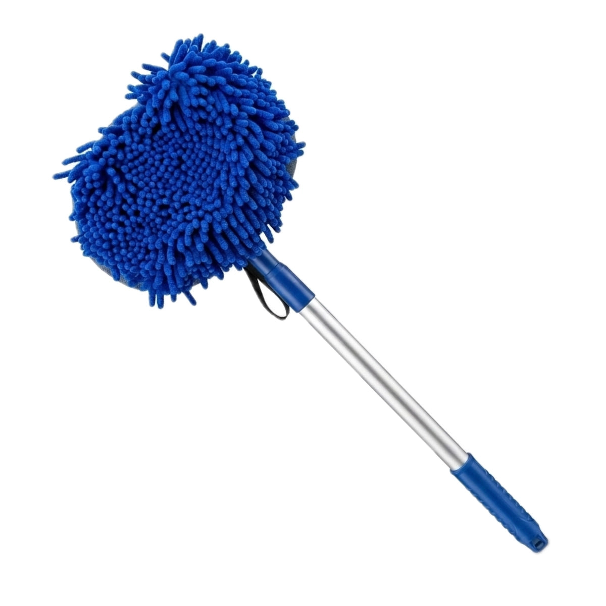 Balai Télescopique Lavage Auto avec Tête Microfibre Amovible réglable de 50-100 cm