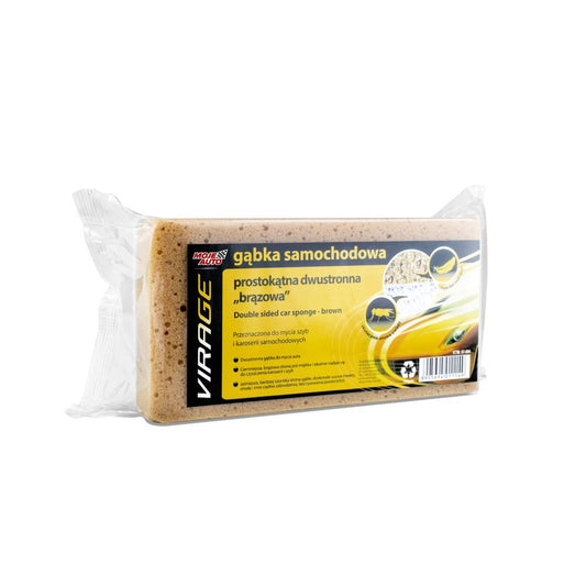 Moje Auto Éponge Virage Car, rectangulaire, double face, "marron"