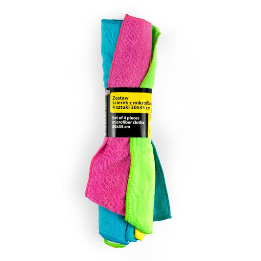 Moje Auto Virage Lot de 4 chiffons microfibres