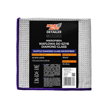 Microfibre de verre diamant Moje Auto Détaillant 370g/m2 nouveauté | 40 cm x 40 cm