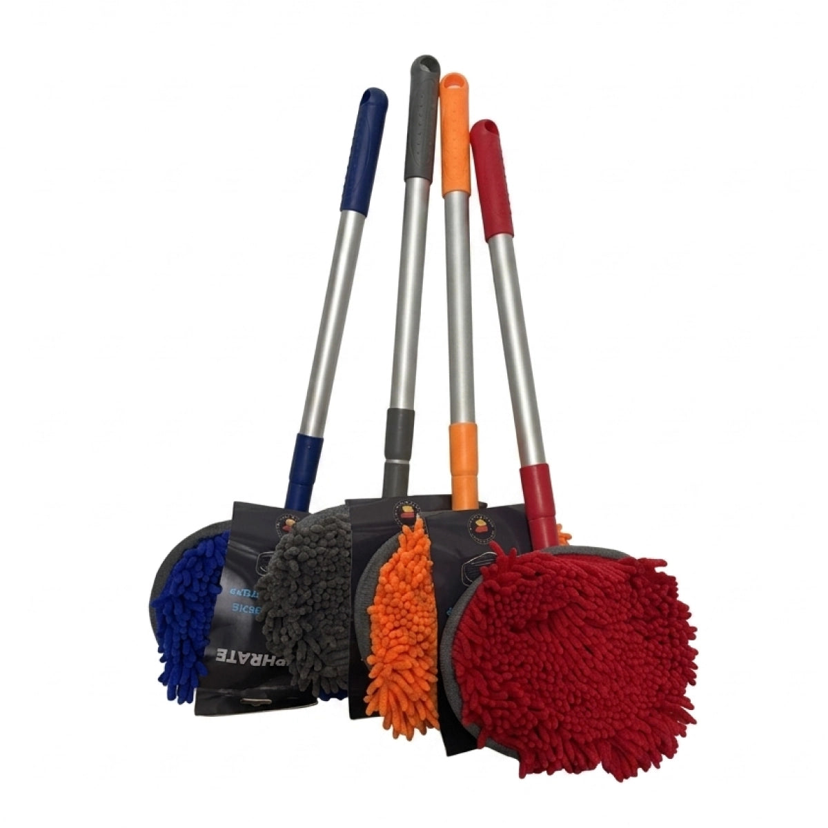 Balai Télescopique Lavage Auto avec Tête Microfibre Amovible réglable de 50-100 cm