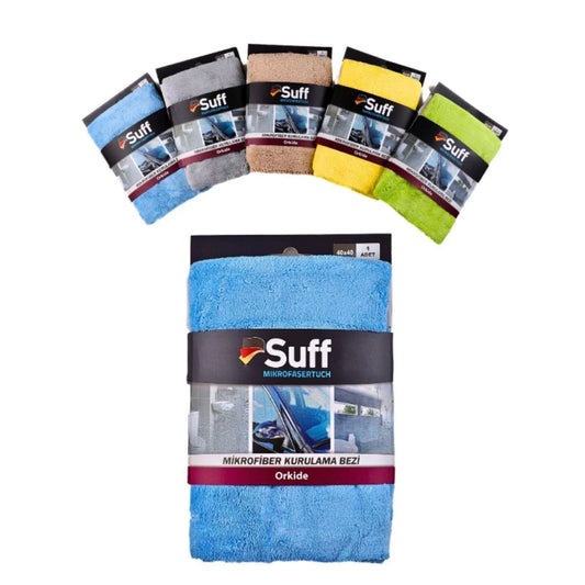 Microfibre SUFF Orchidée 40x40cm - Haute Absorption & Finition Parfaite