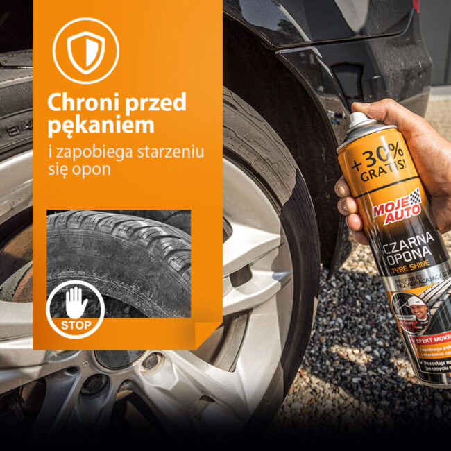 Moje Auto Produit d'entretien pour pneus - Pneu Noir effet pneu mouillé | 520 ml
