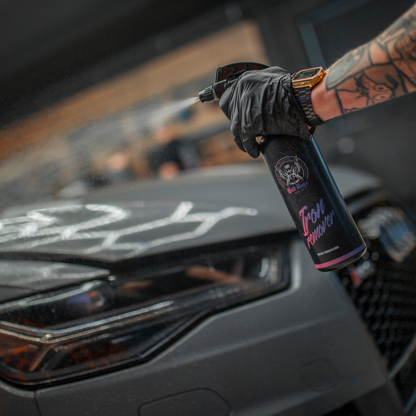 BadBoys Détartrant ferreux 500ml + vaporisateur noir