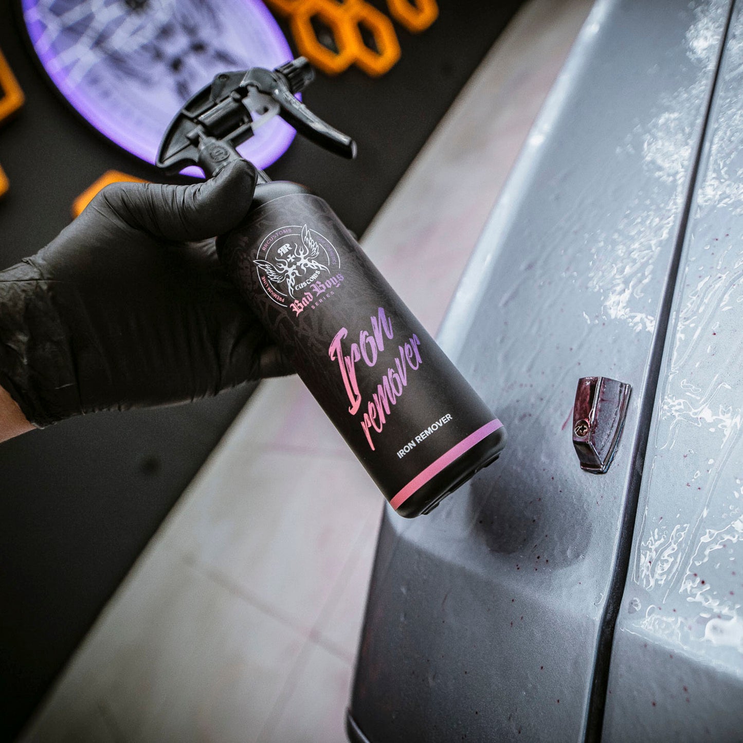 BadBoys Détartrant ferreux 500ml + vaporisateur noir