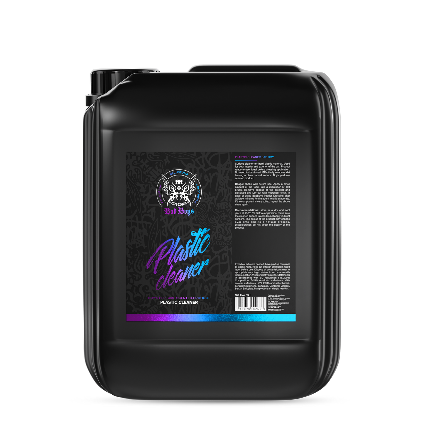 BadBoys Nettoyant plastiques parfum masculin 5L