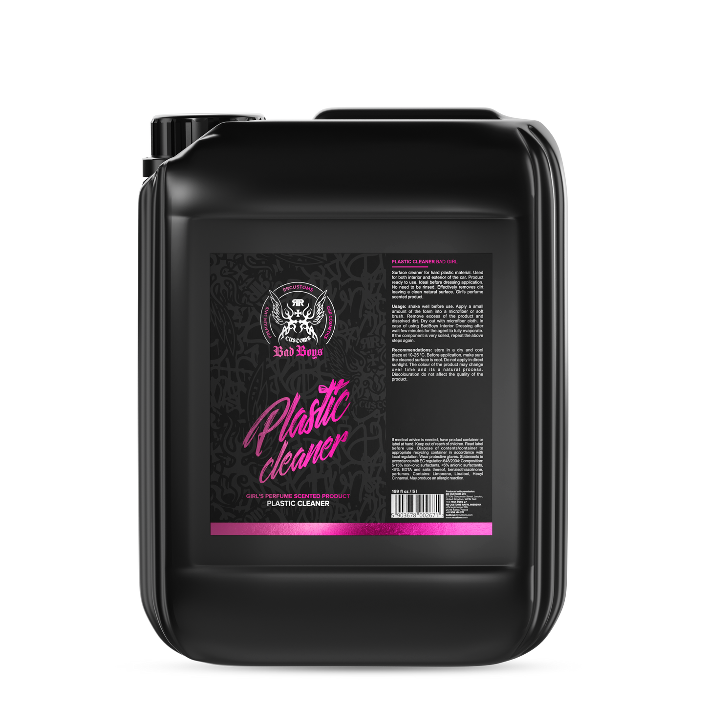 BadBoys Nettoyant plastiques parfum féminin 5L