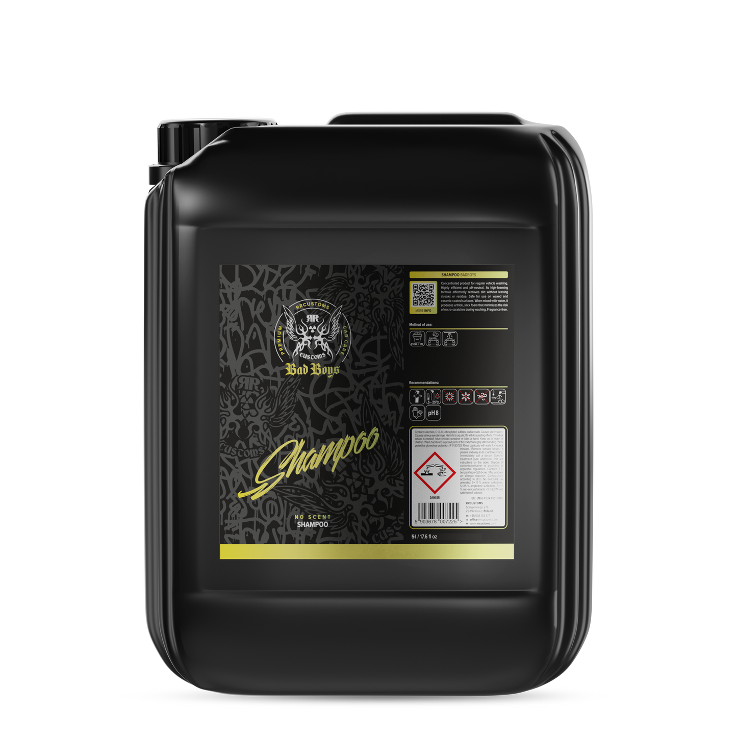 BadBoys Shampoing sans parfum 5L