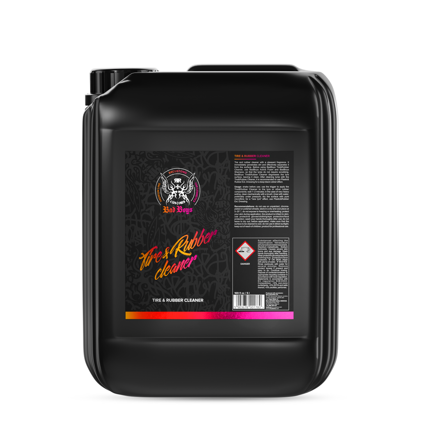 BadBoys Nettoyant pneus & caoutchouc 5L