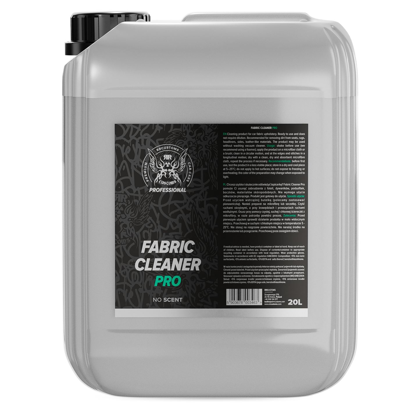Nettoyant textiles professionnel 20L