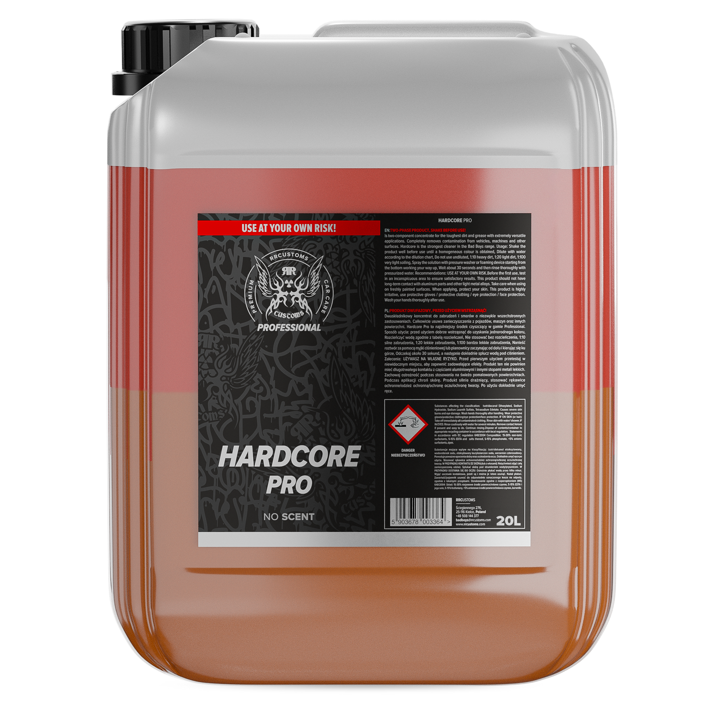 Nettoyant Hardcore professionnel 20L