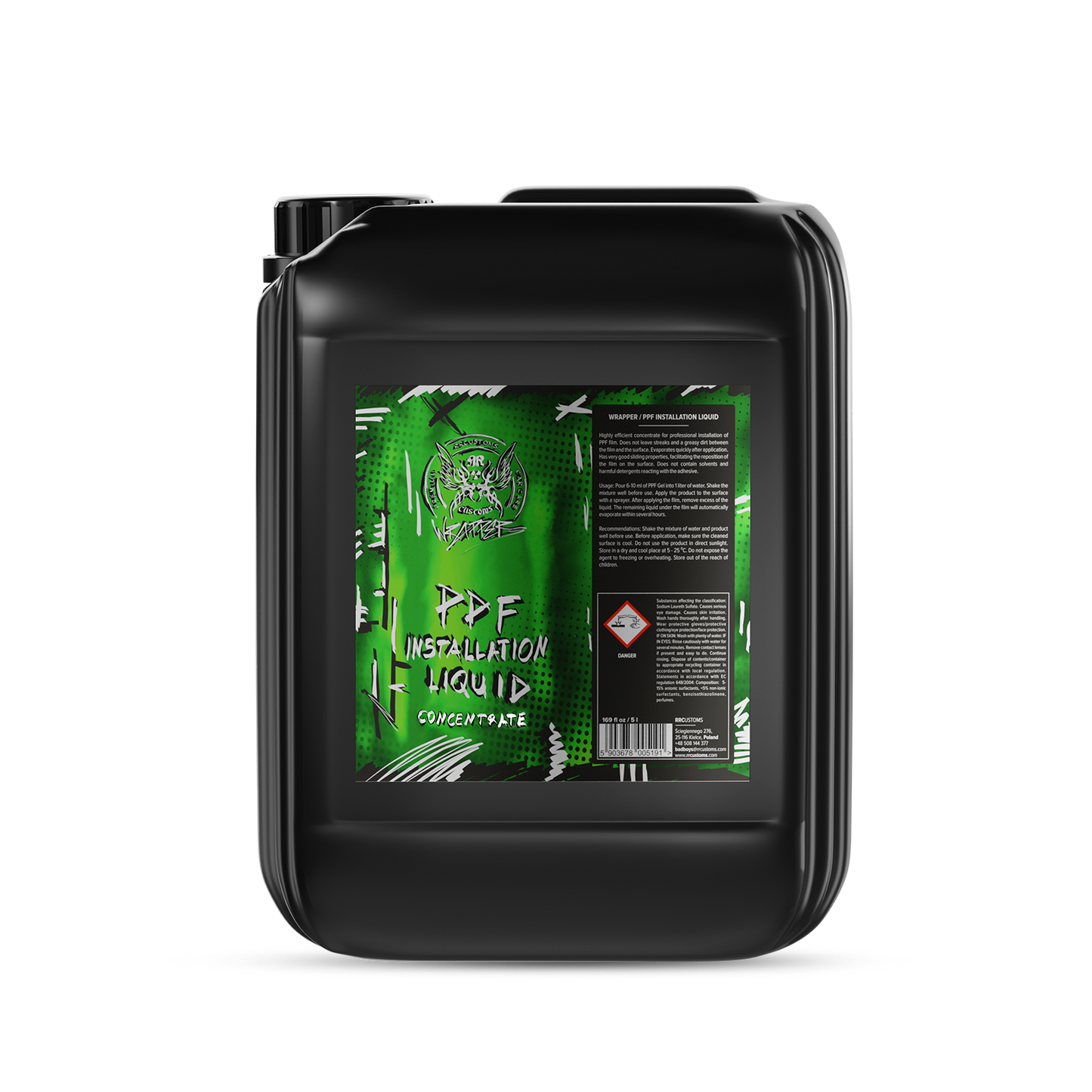 Wrapper liquide pose PPF 5L